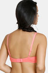 Zivame Summer Love Padded Wired 3/4th Coverage T-Shirt Bra - Georgia Peach — thumbnail 2